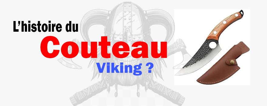 Petit Seax Viking, manche en os avec motif nordique