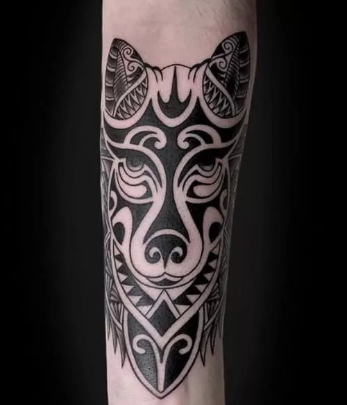 tatouage loup viking symbole
