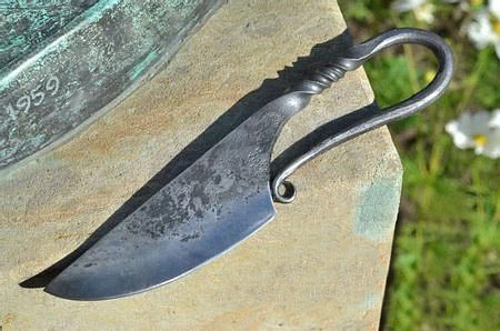 Viking Couteau Artisanale TROLL seax
