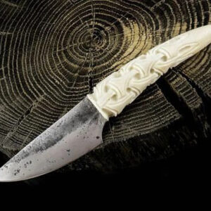 Viking couteau artisanal JOKUL blanc