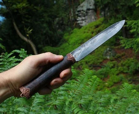 Viking couteau artisanal Vlad noir