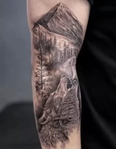 tatouage viking bras