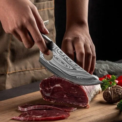 Couteau viking Couteau Huusk viking à os en acier inoxydable pour la cuisine