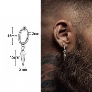 Boucles d'Oreilles Dague Viking en Acier Inoxydable - Un Hommage Guerrier