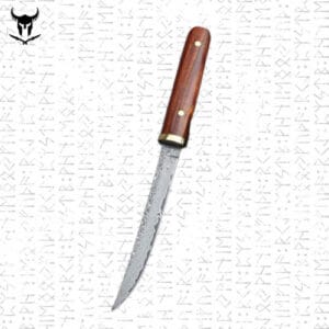 Couteau de Chasse Viking avec Manche en Forme de Dragon