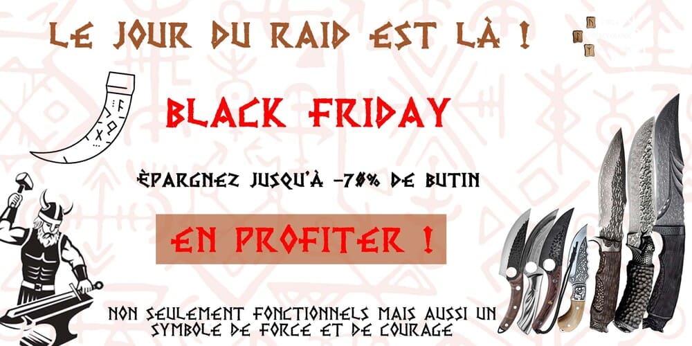 black friday couteau viking