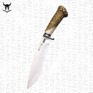 Couteau Mora de Chasse Droit avec Manche en Bois