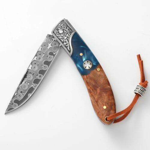 Couteau Viking Pliant & Damas