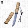 Couteau Puukko de Chasse Nordique en Acier Damas VG10