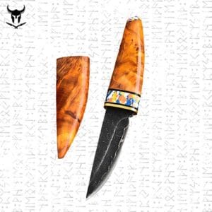 Mini Couteau Puukko Lame en Acier Forgé Triple Composite