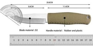 Taile Couteau Puukko Artisanal Vert BM 200